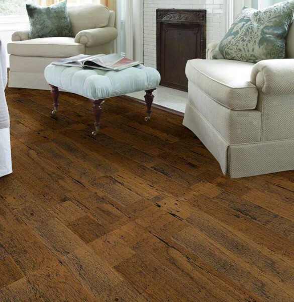 Shaw distressed hardwood flooring | Magic Carpets