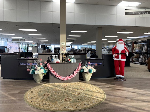 Santa in our Showroom| Magic Carpets